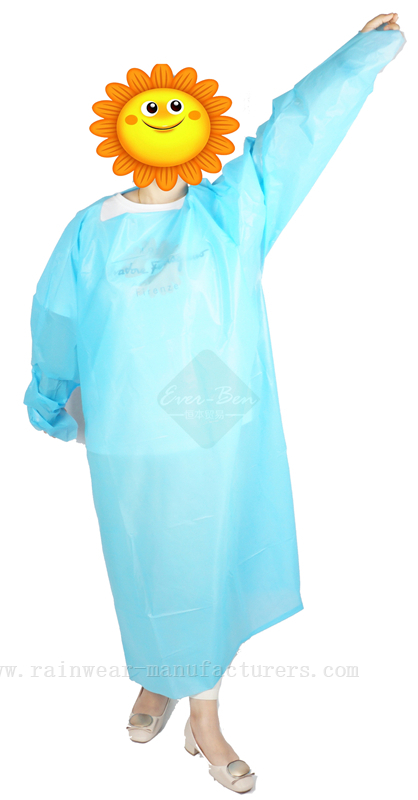Bulk wholesale plastic gown medical pe gowns manufacturer